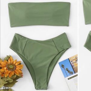 Army green bikini